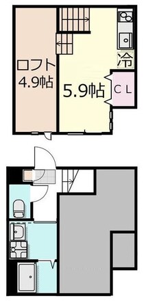 南柏駅 徒歩8分 2階の物件間取画像